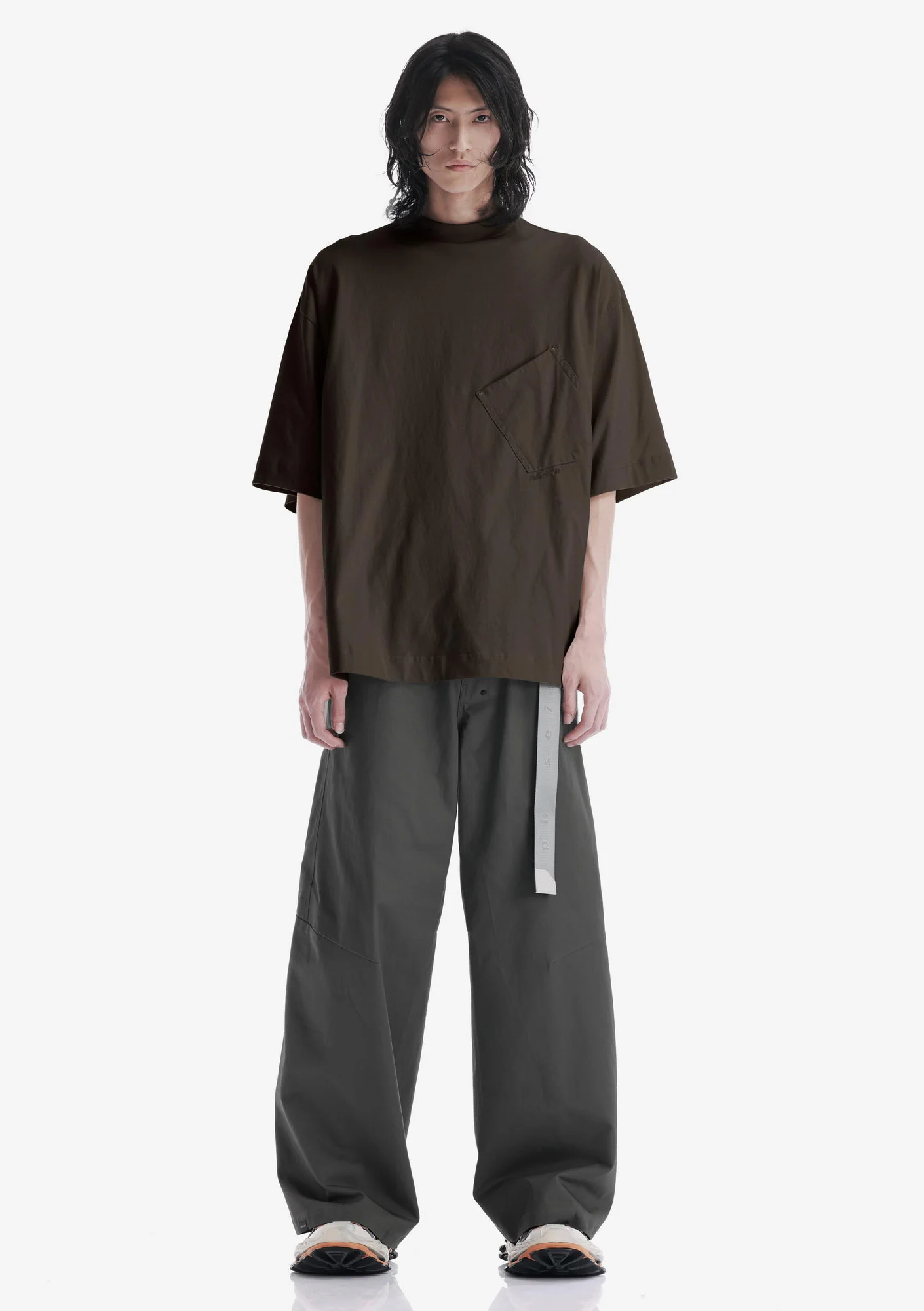 Angled Pocket Oversized T-Shirt Tm124 - Image 14