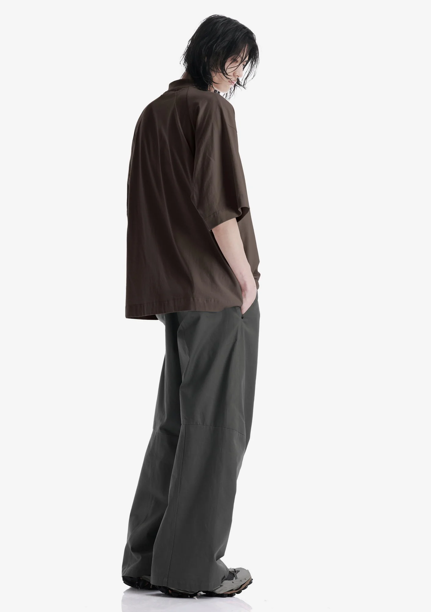 Angled Pocket Oversized T-Shirt Tm124 - Image 17