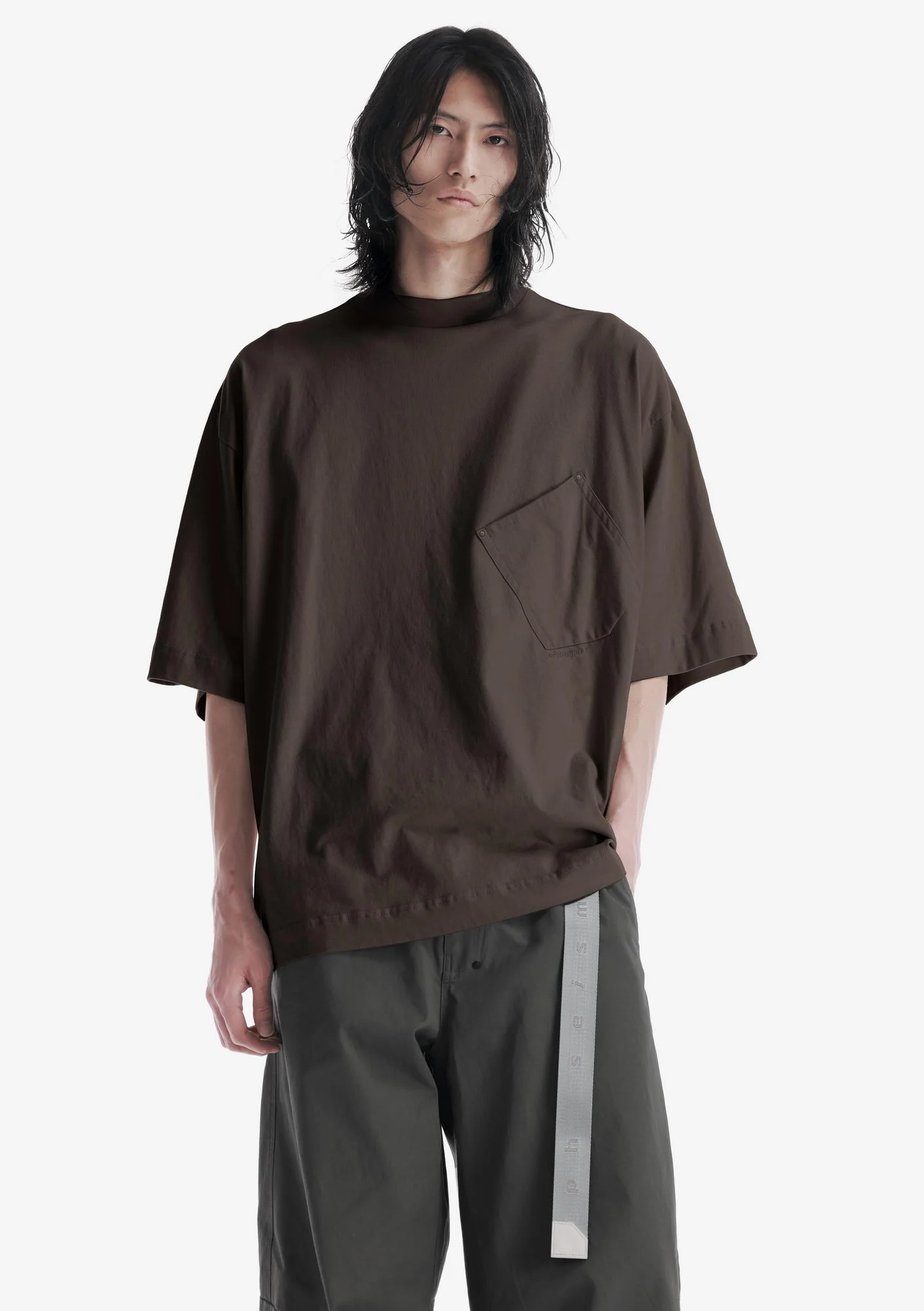 Angled Pocket Oversized T-Shirt Tm124 - Image 18