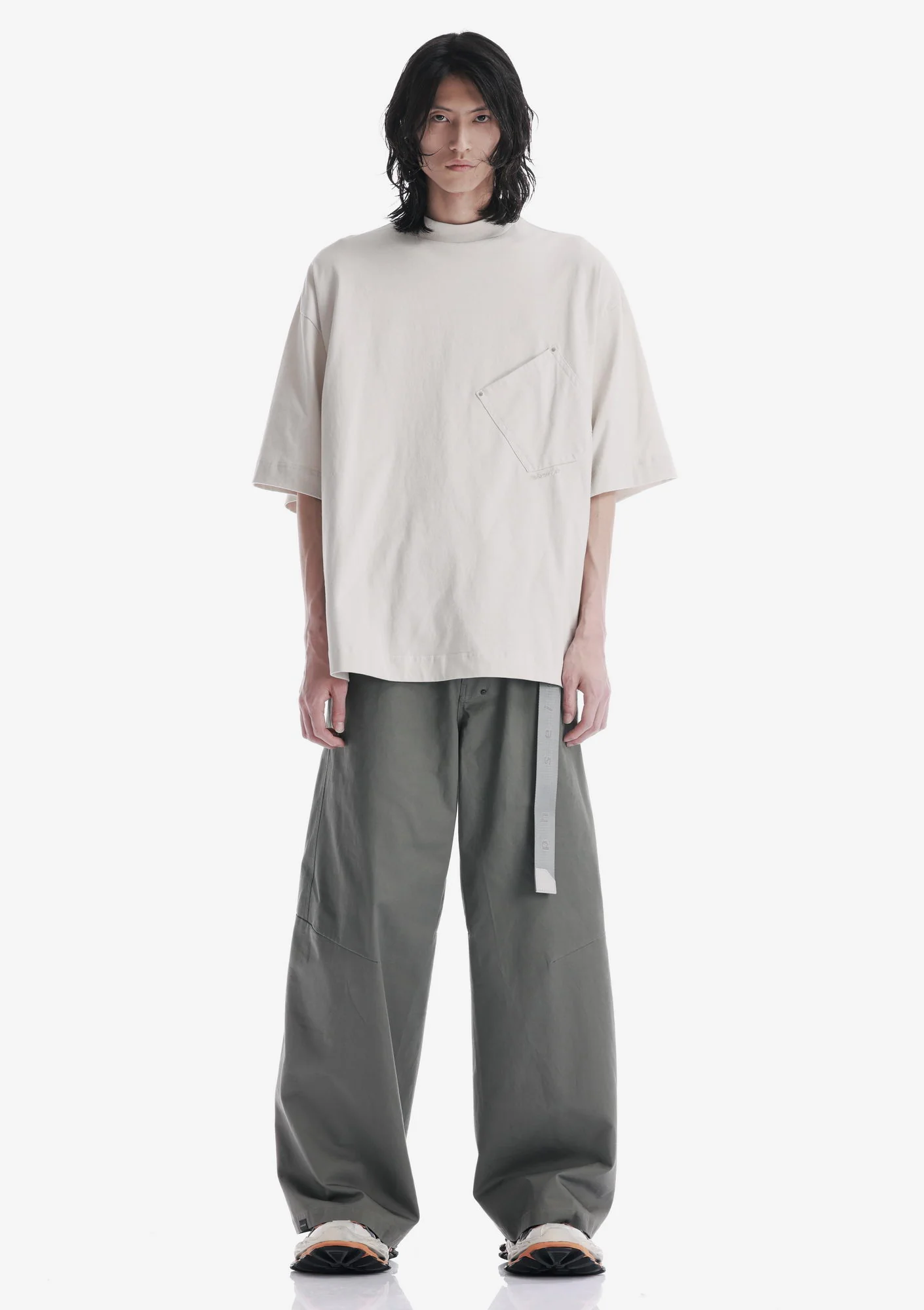 Angled Pocket Oversized T-Shirt Tm124 - Image 26