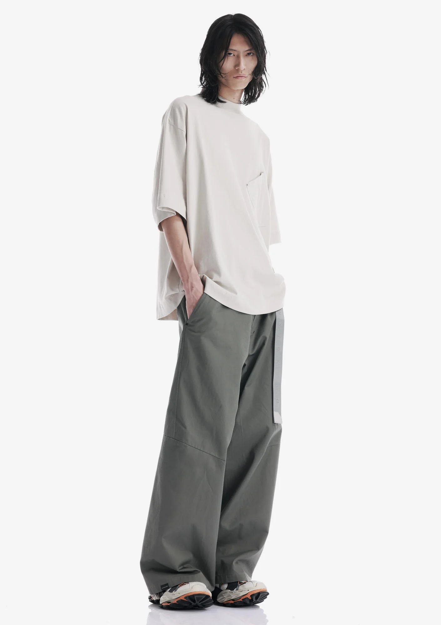 Angled Pocket Oversized T-Shirt Tm124 - Image 29
