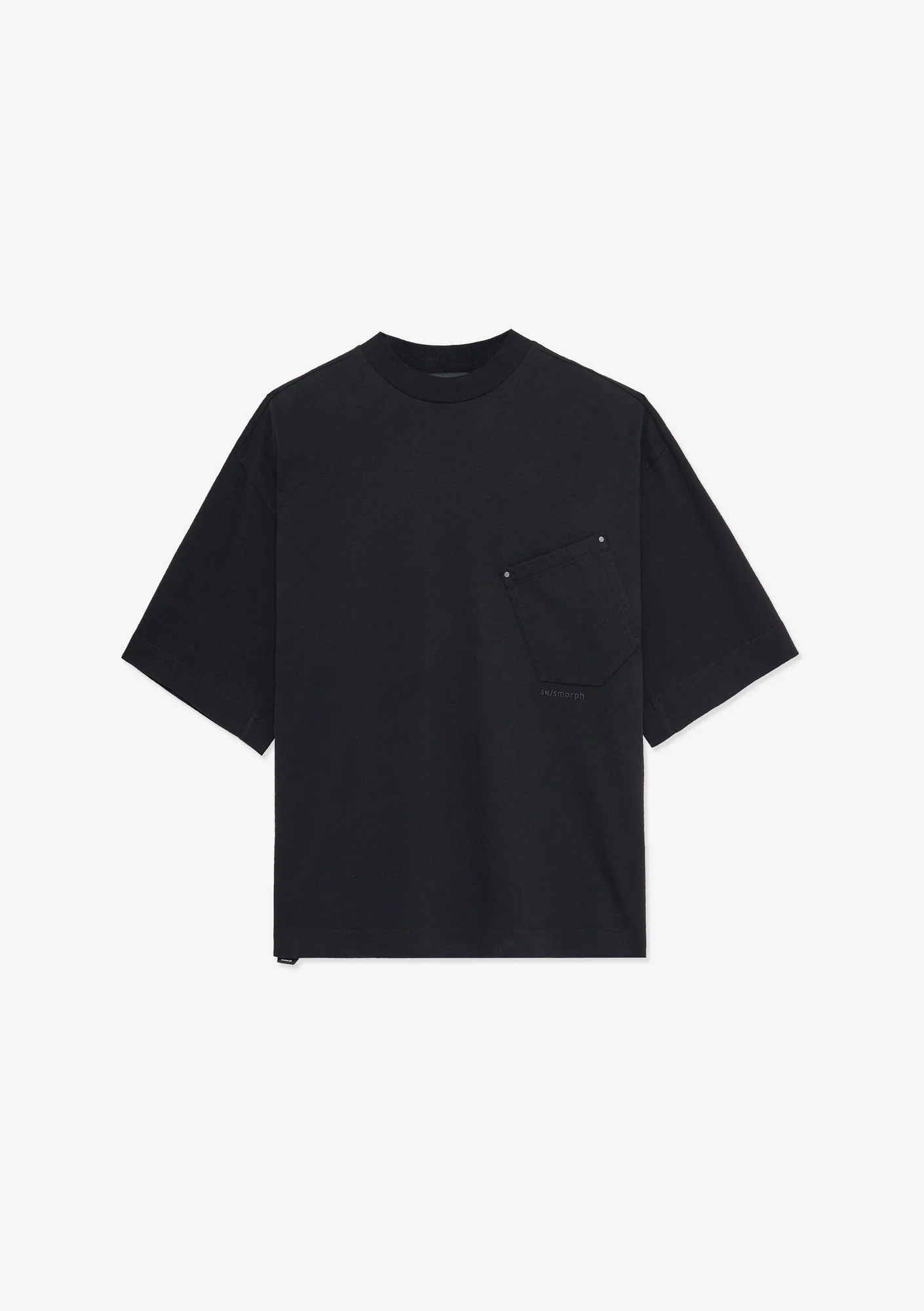 Angled Pocket Oversized T-Shirt Tm124 - Image 8