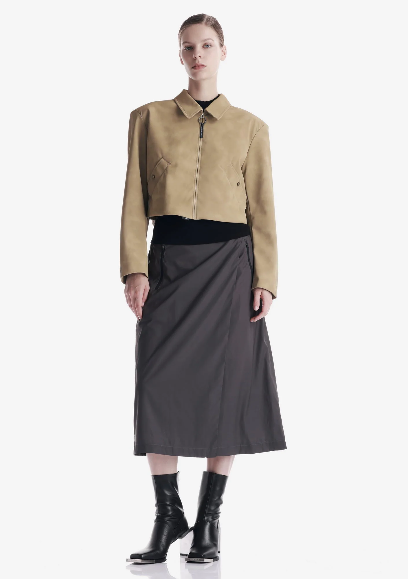 AXIS Eco Suede Cropped Jacket Qw576 - Image 16