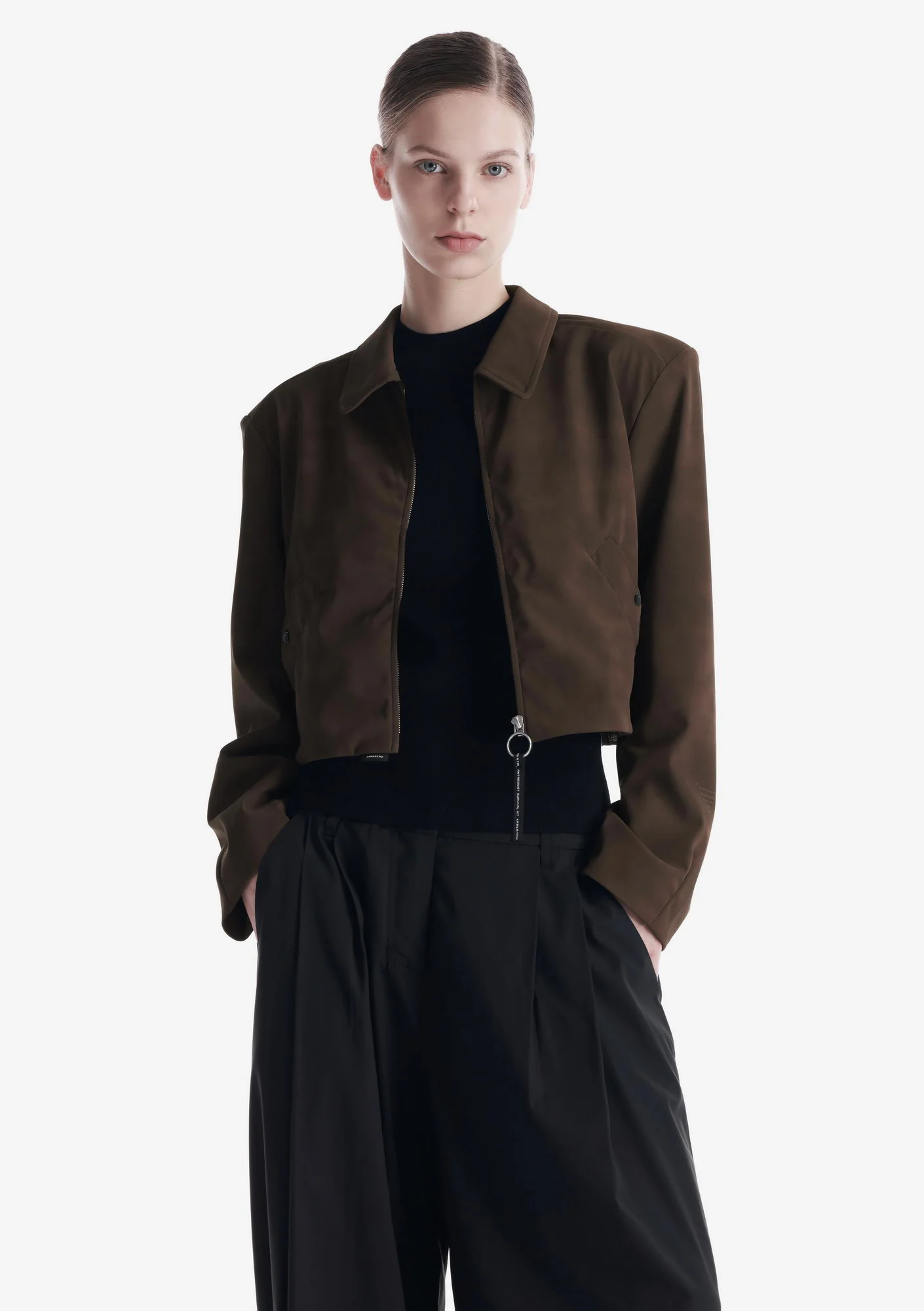 AXIS Eco Suede Cropped Jacket Qw576 - Image 5