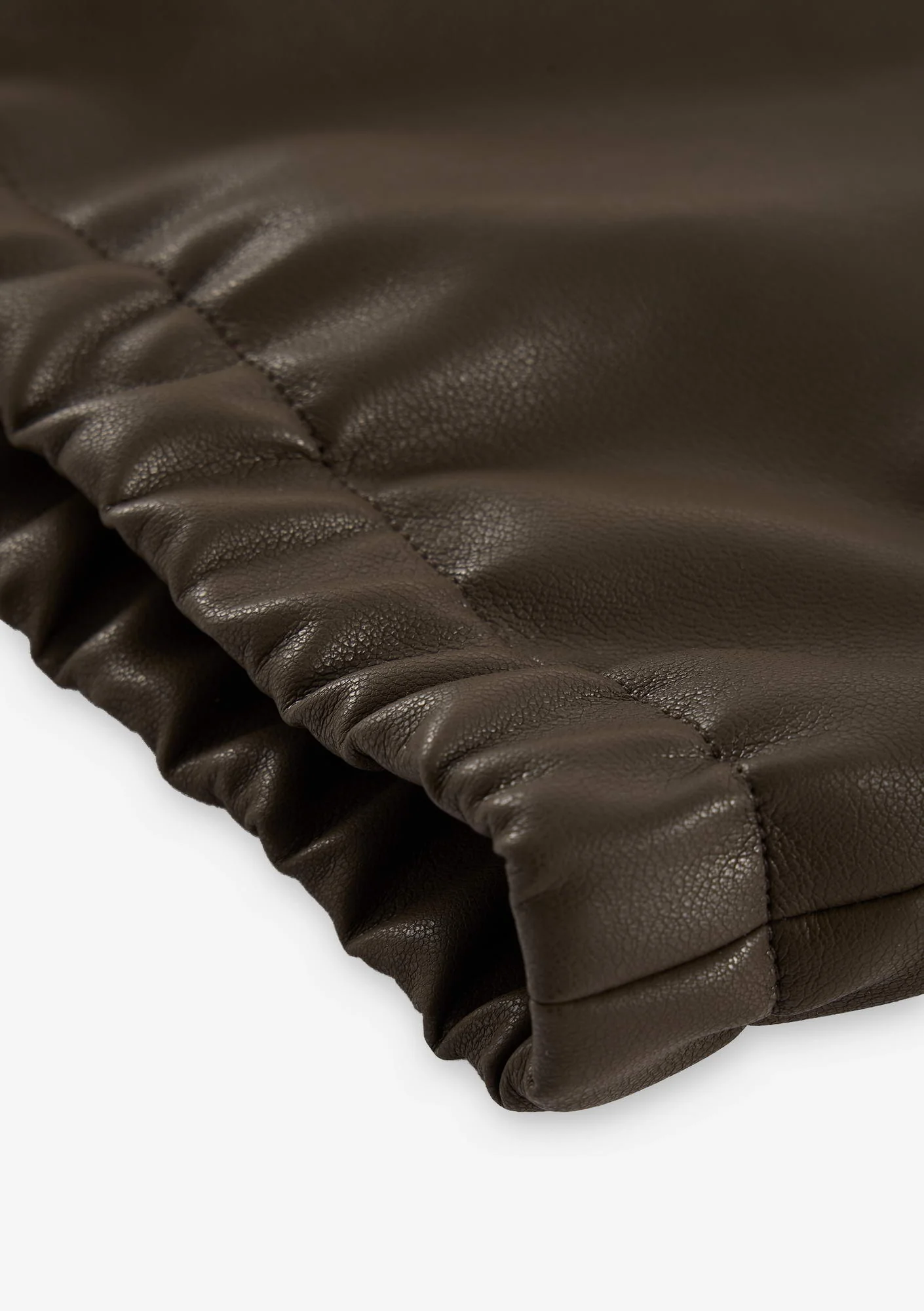 RUANG Faux Leather Bomber Jacket Qw519 - Image 14