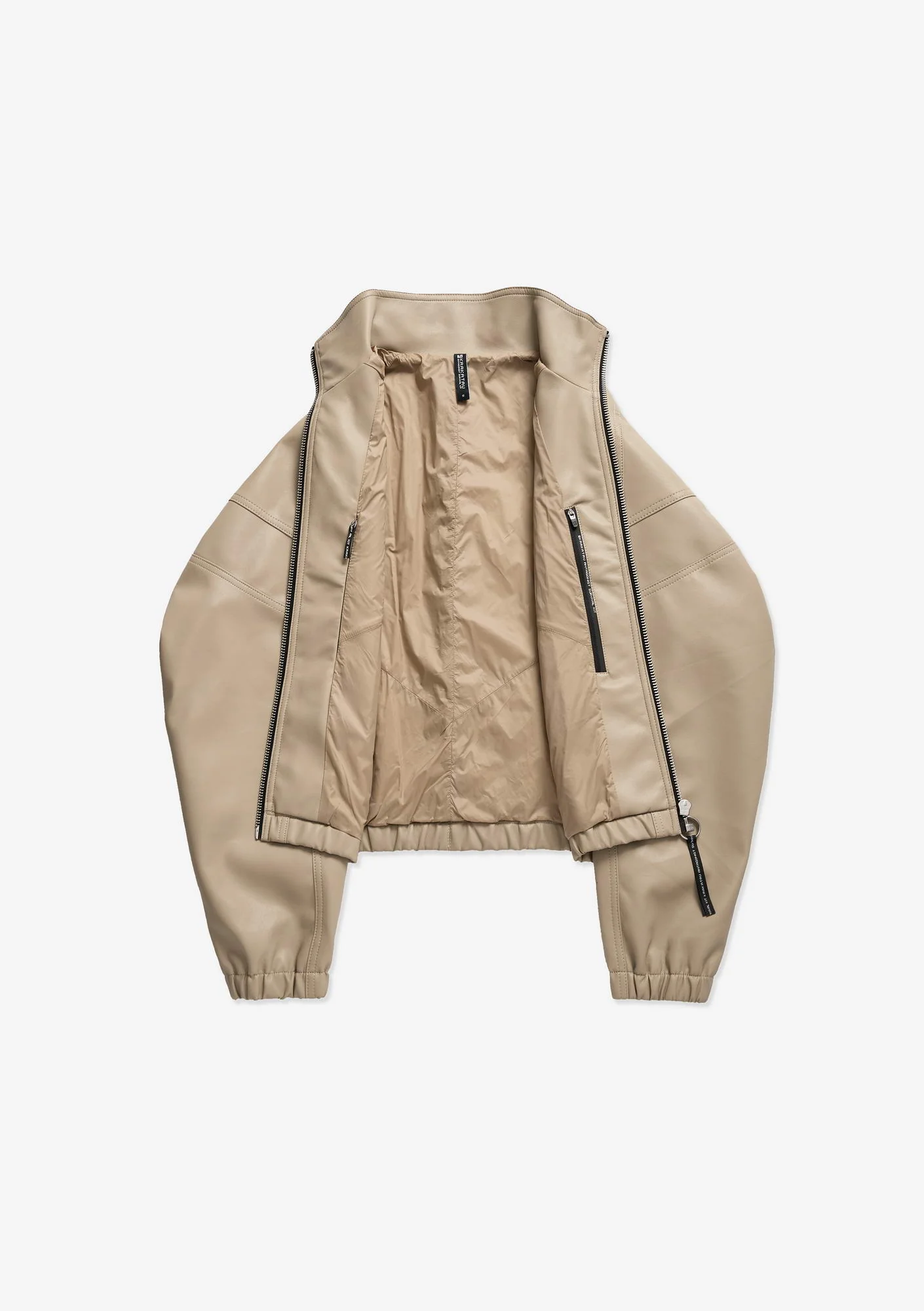 RUANG Faux Leather Bomber Jacket Qw519 - Image 24