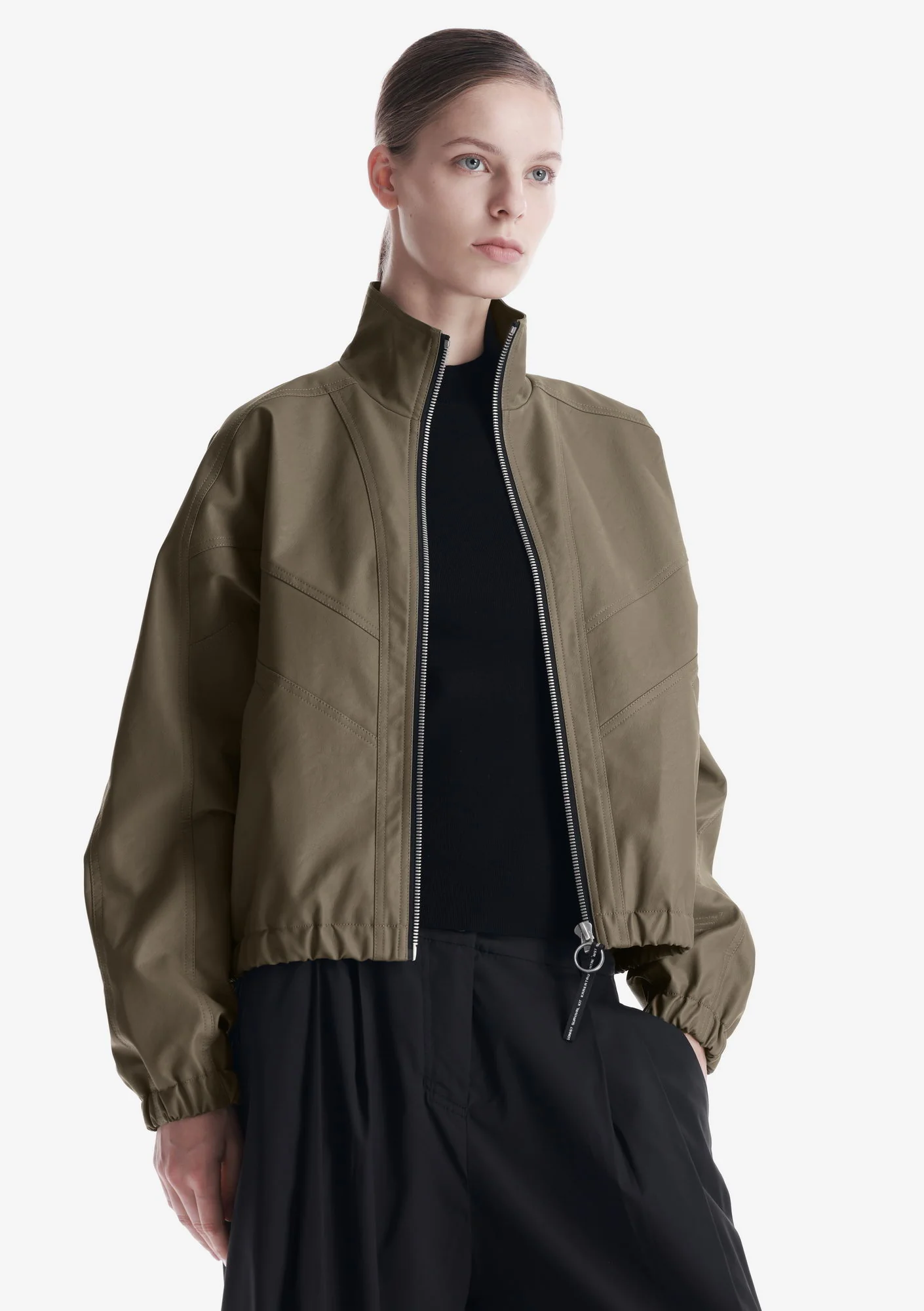 RUANG Faux Leather Bomber Jacket Qw519 - Image 36