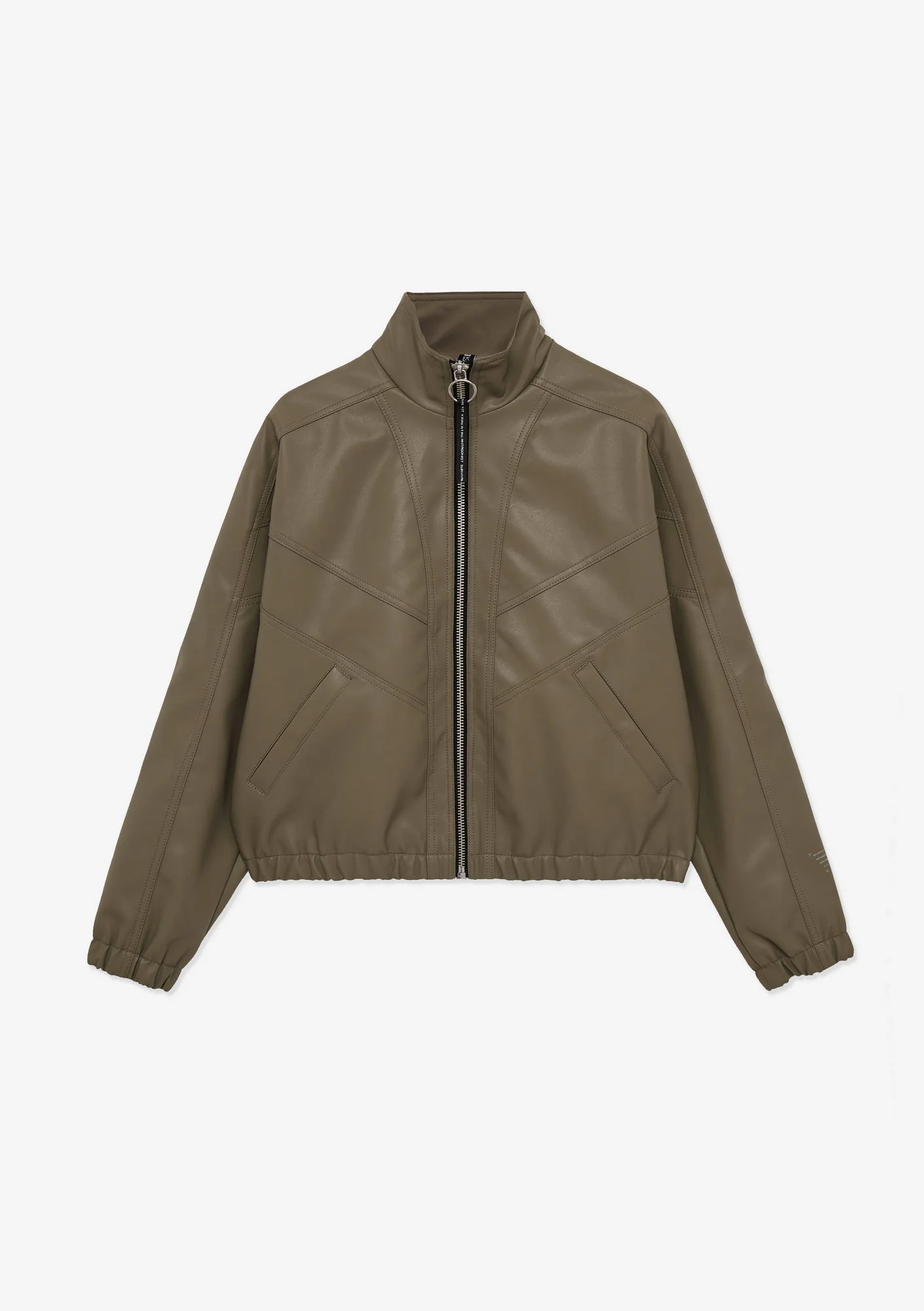 RUANG Faux Leather Bomber Jacket Qw519 - Image 38