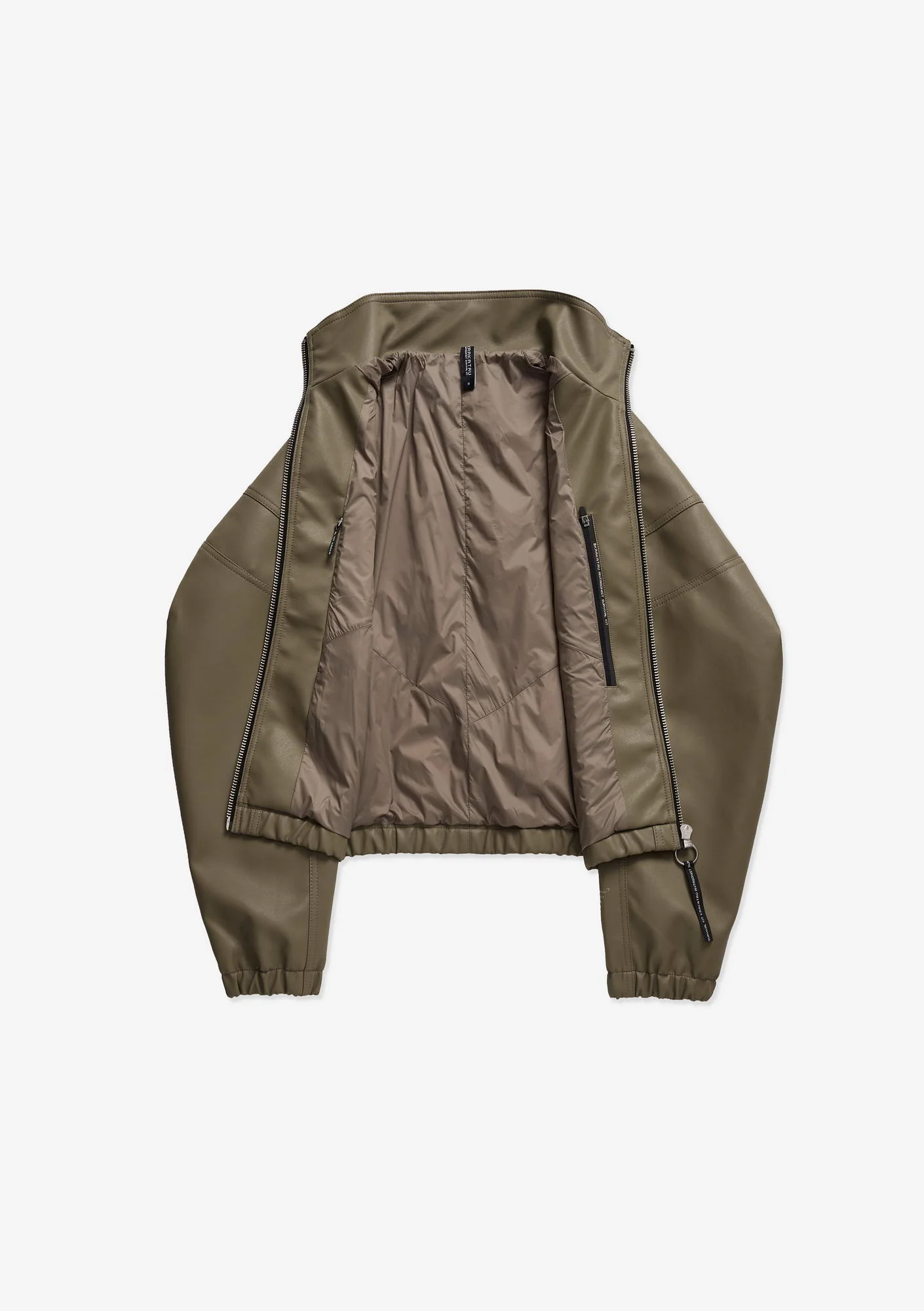 RUANG Faux Leather Bomber Jacket Qw519 - Image 39