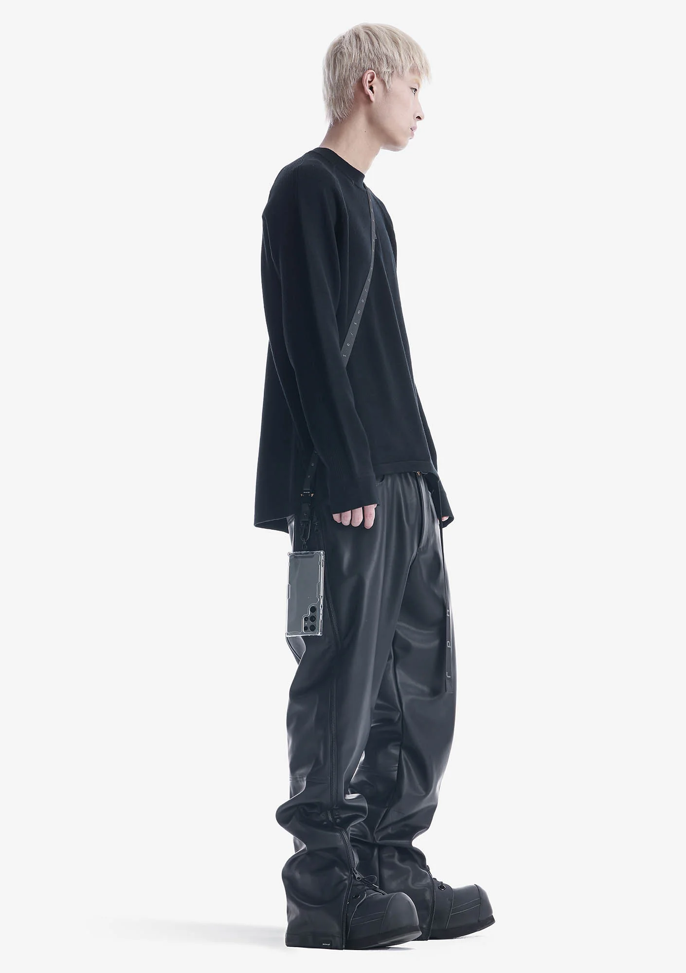 VINT Faux Leather Pants Rm216 - Image 4