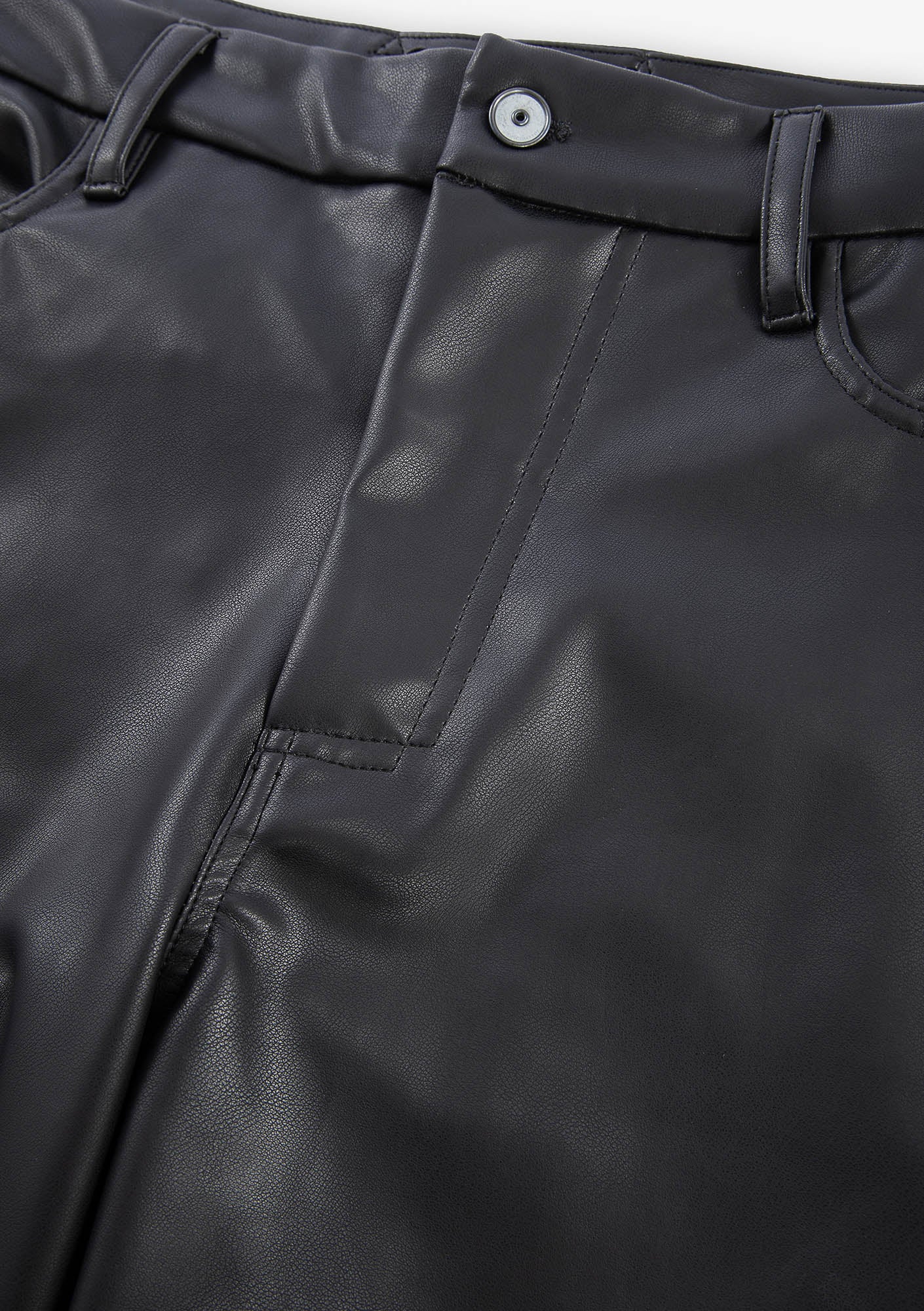 VINT Faux Leather Pants Rm216 - Image 8