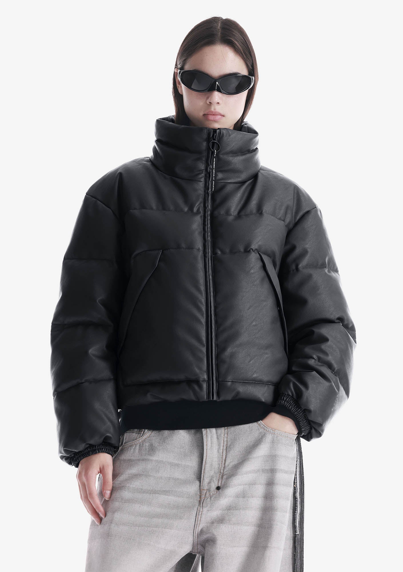 NARWARU Faux Leather Puffer Qw543 - Image 6