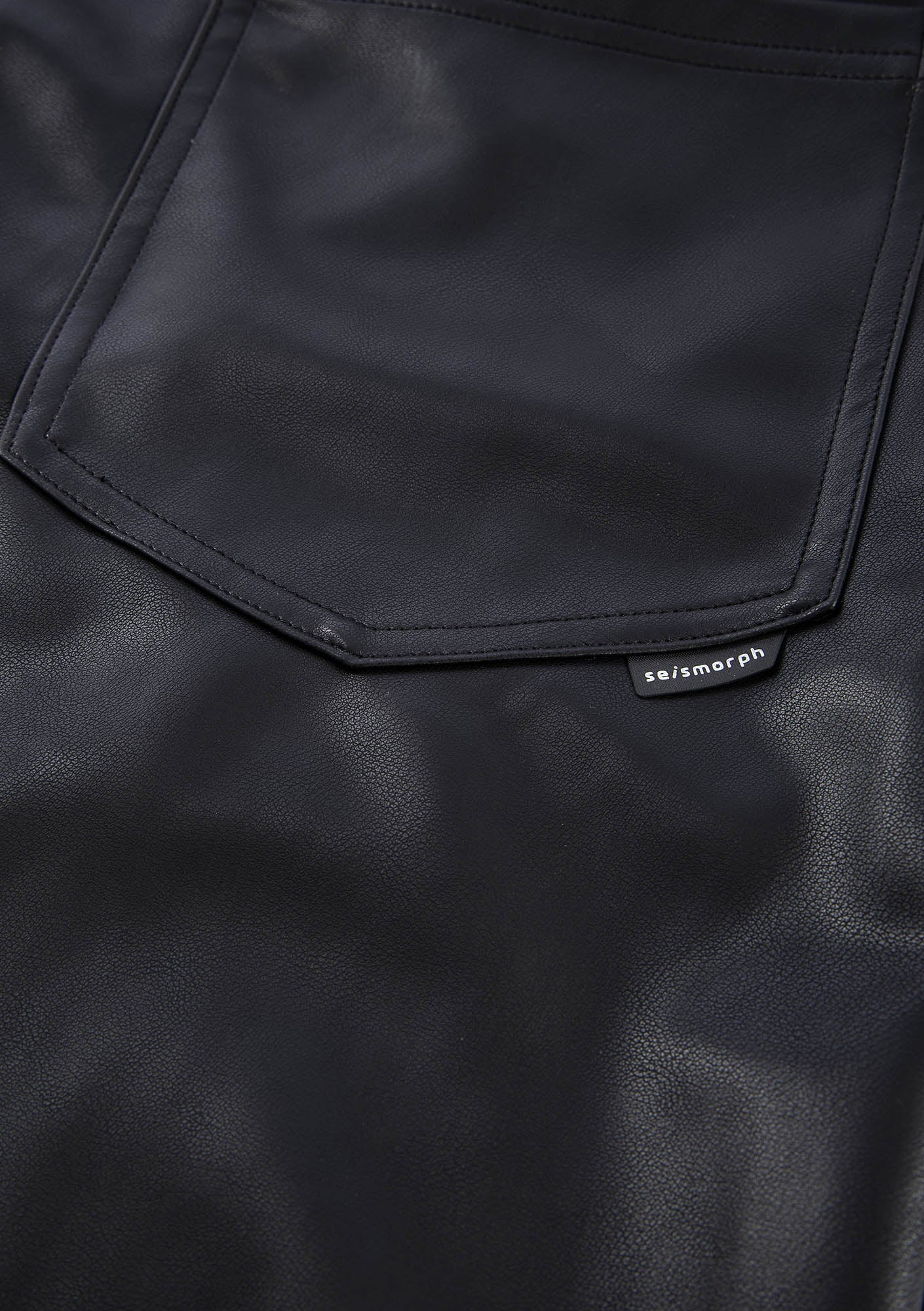 VANT Faux Leather Wide Pants Rw222 - Image 11