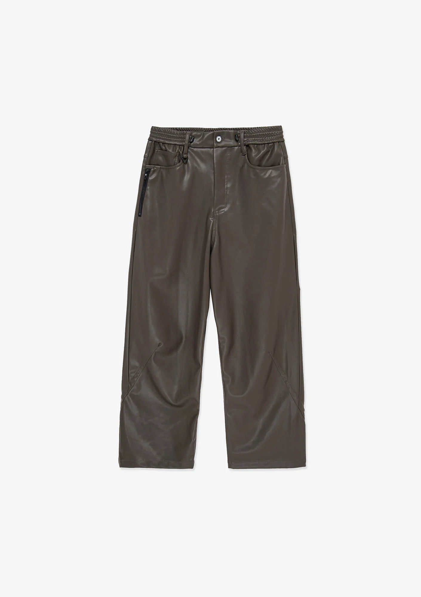VANT Faux Leather Wide Pants Rw222 - Image 21
