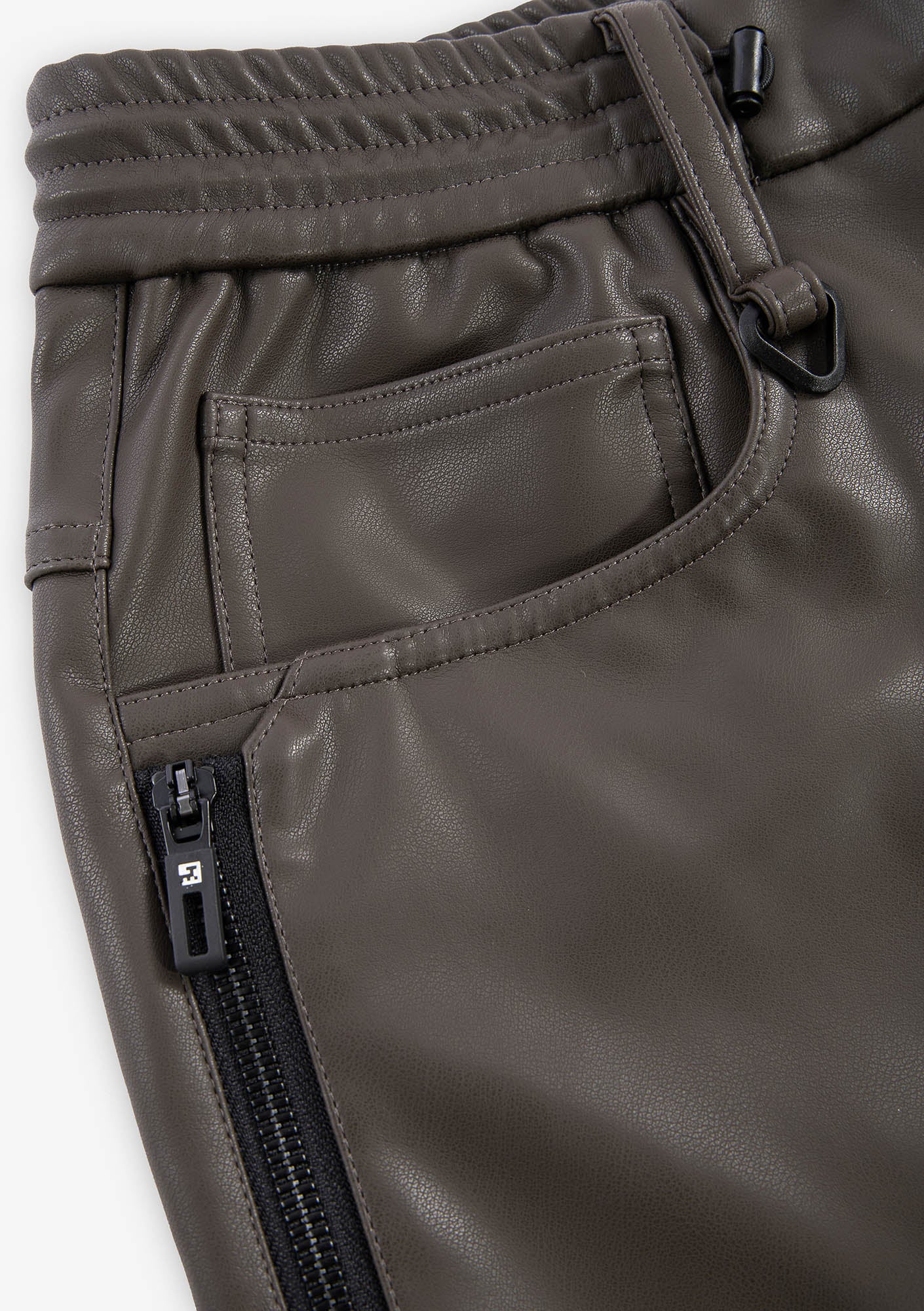 VANT Faux Leather Wide Pants Rw222 - Image 23