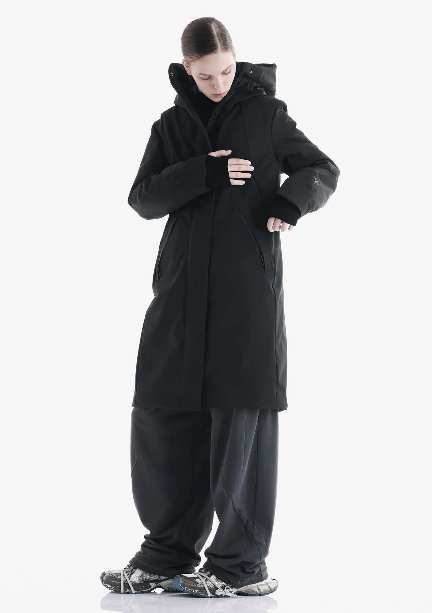 GAIA Technical Fabric Long Parka Qw534 - Image 3