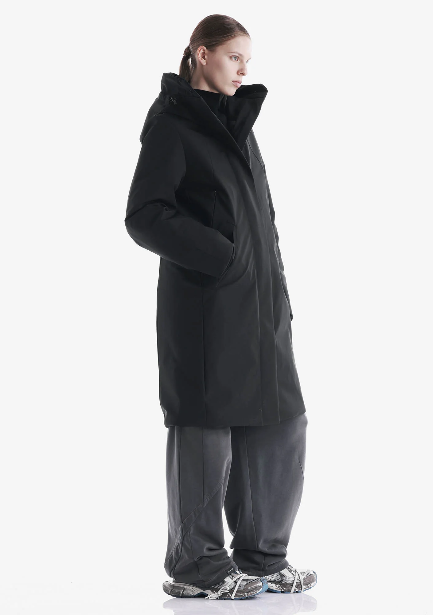 GAIA Technical Fabric Long Parka Qw534 - Image 4