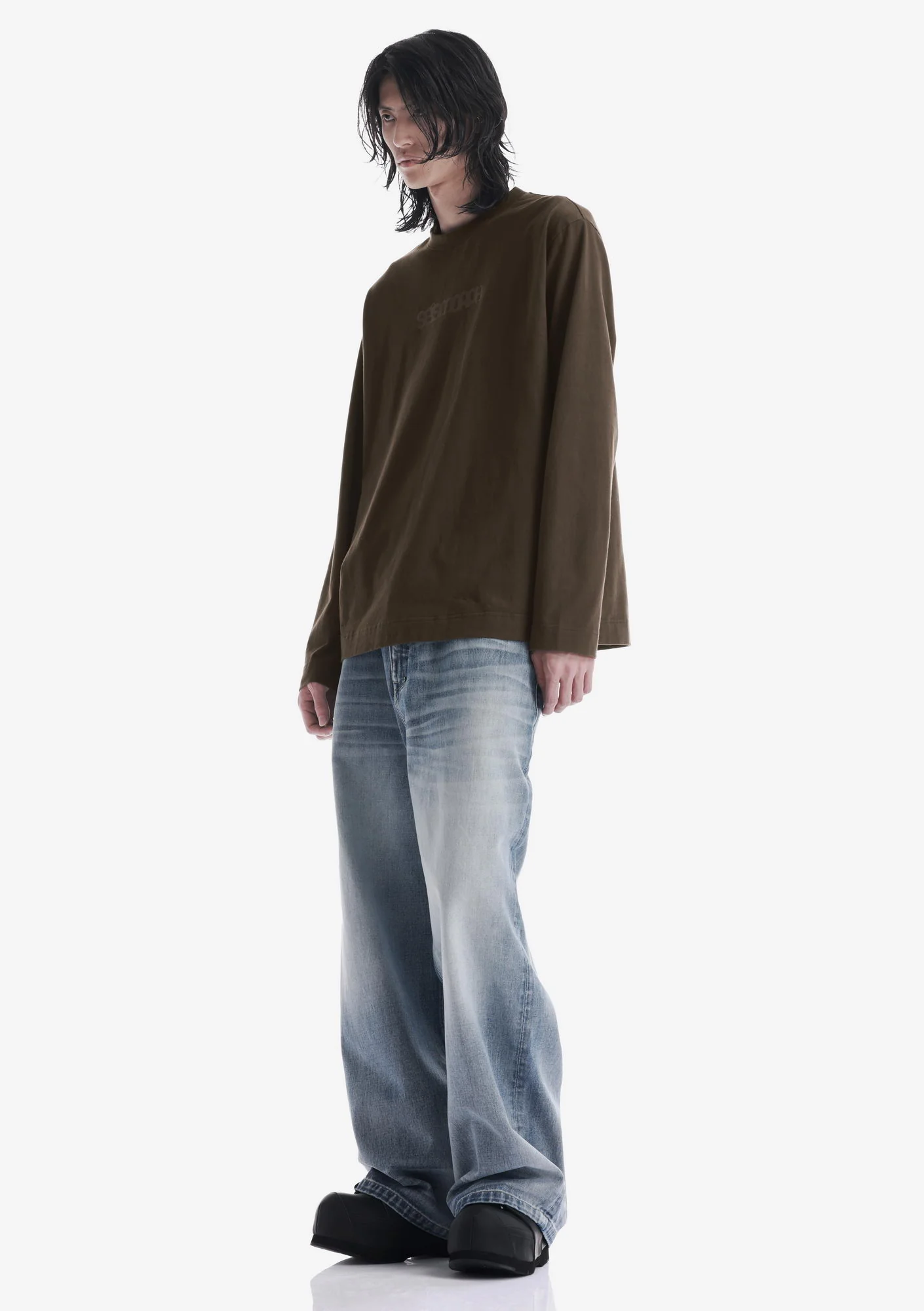 Tonal Logo Longsleeve T-Shirt Tu125 - Image 17
