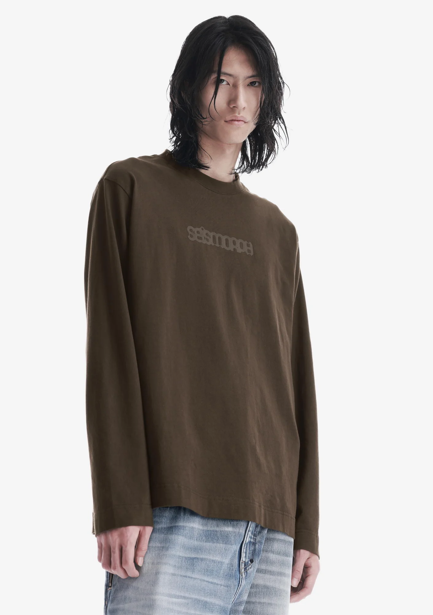 Tonal Logo Longsleeve T-Shirt Tu125 - Image 19