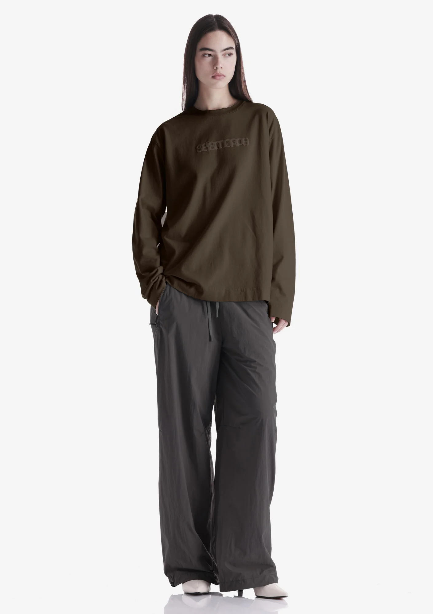 Tonal Logo Longsleeve T-Shirt Tu125 - Image 21