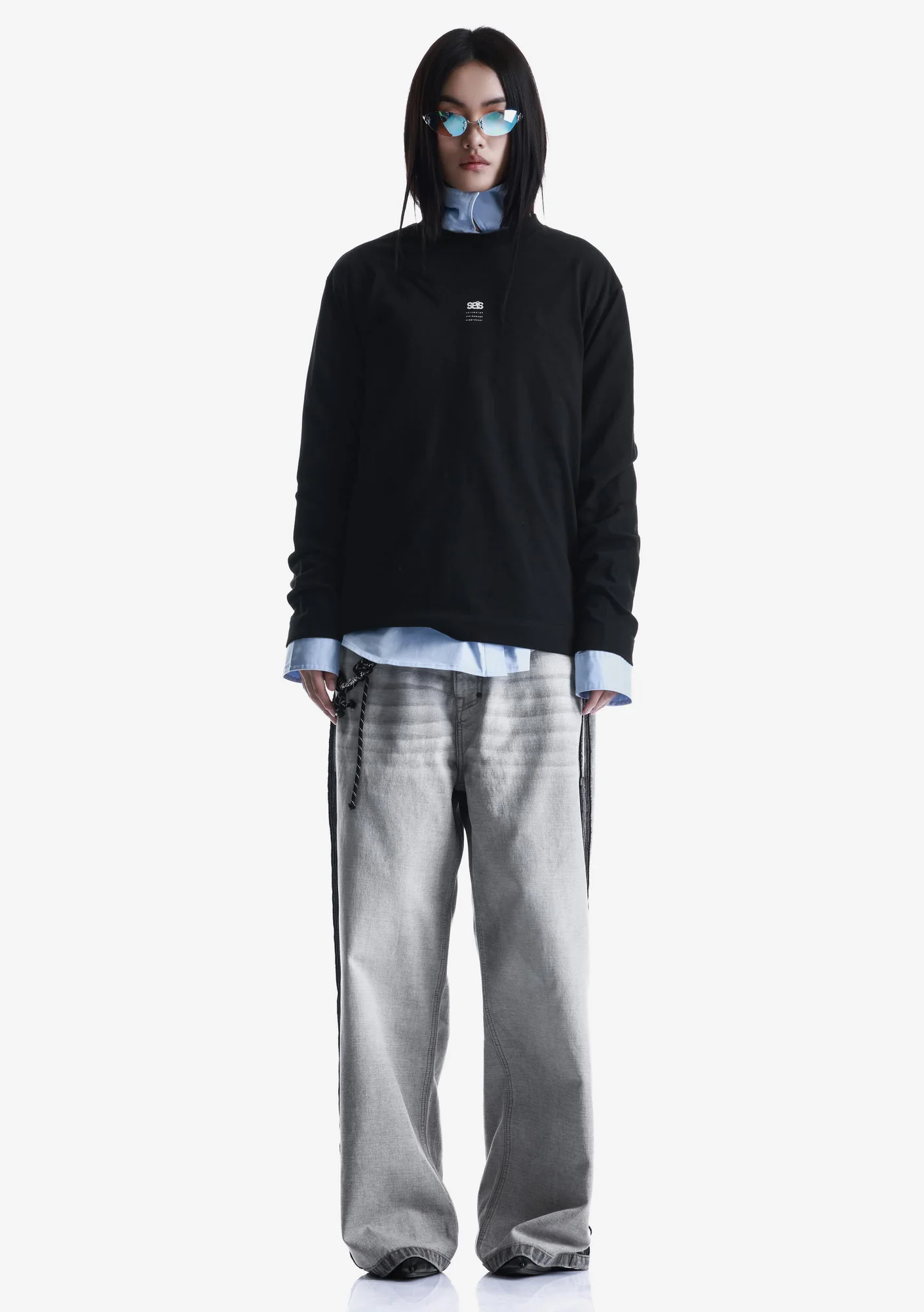 Tonal Logo Longsleeve T-Shirt Tu125 - Image 6