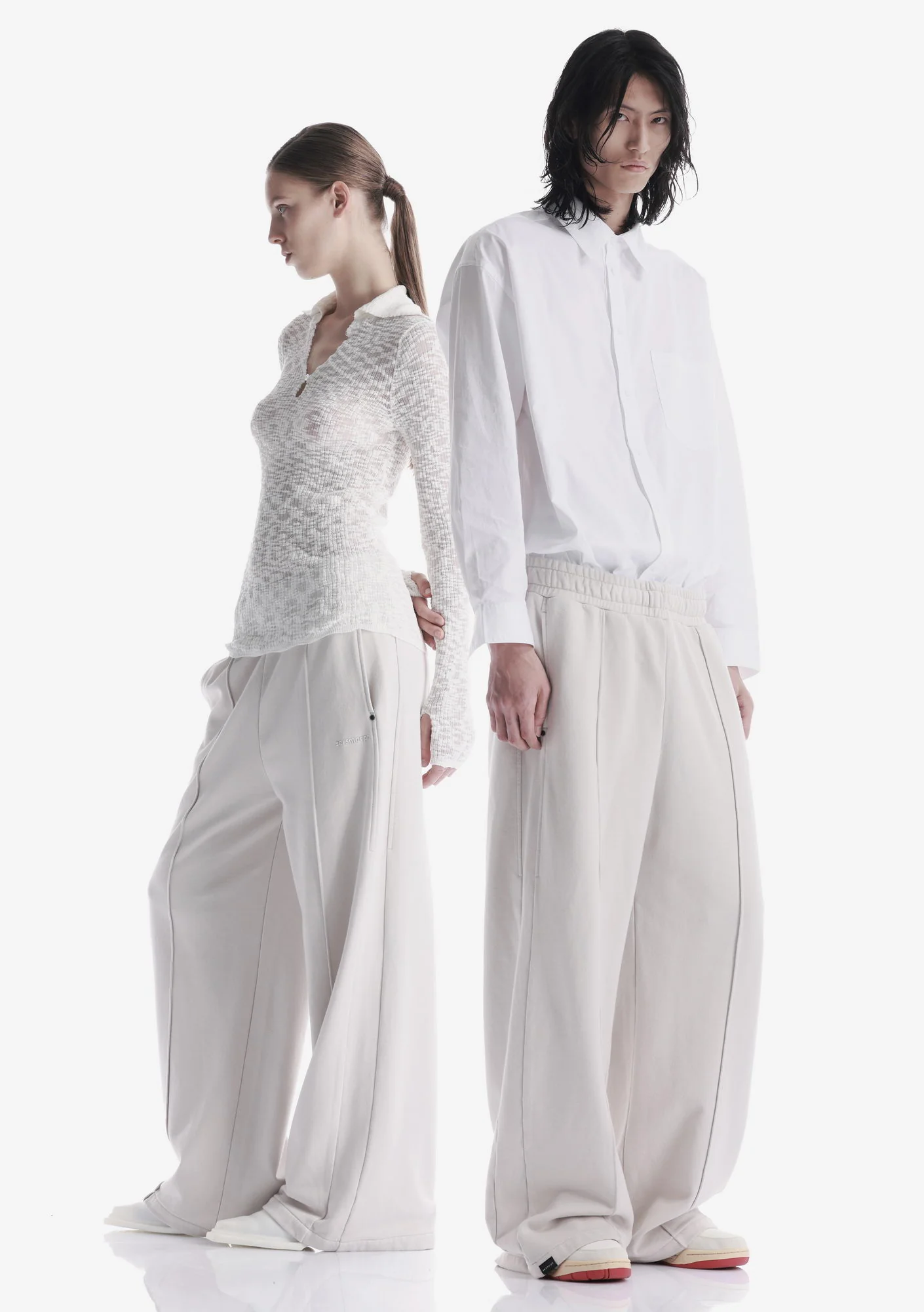 FRISSON Wide Jersey Pants Ru227 - Image 30